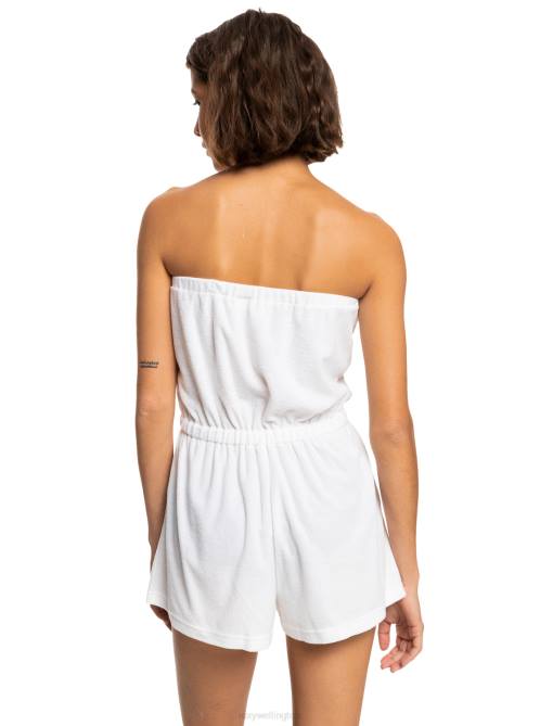 X4FH670 bright white Special Feeling Romper Women Roxy | Cover Ups