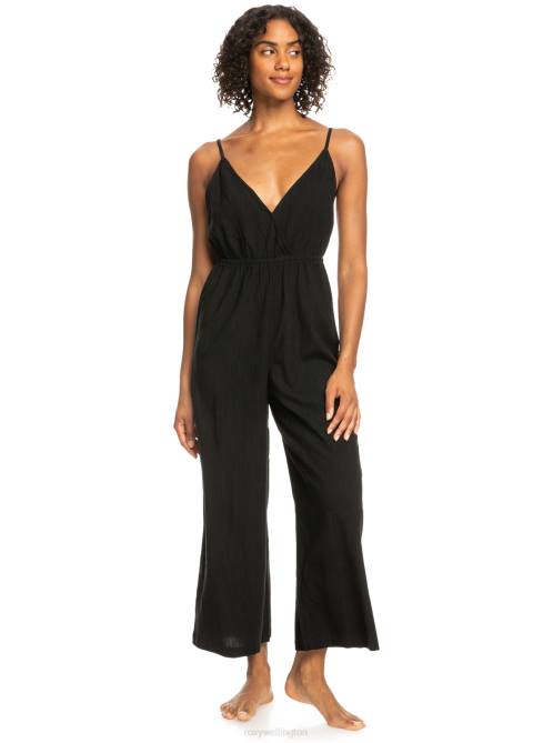 X4FH829 anthracite Never Ending Summer Strappy Jumpsuit Women Roxy | Cover Ups