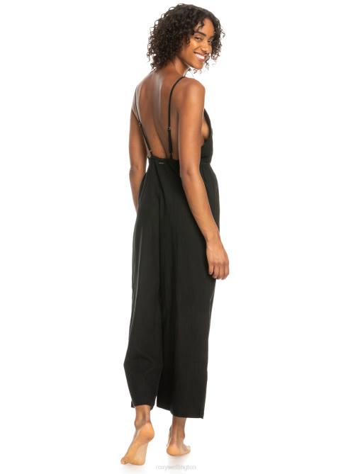 X4FH829 anthracite Never Ending Summer Strappy Jumpsuit Women Roxy | Cover Ups