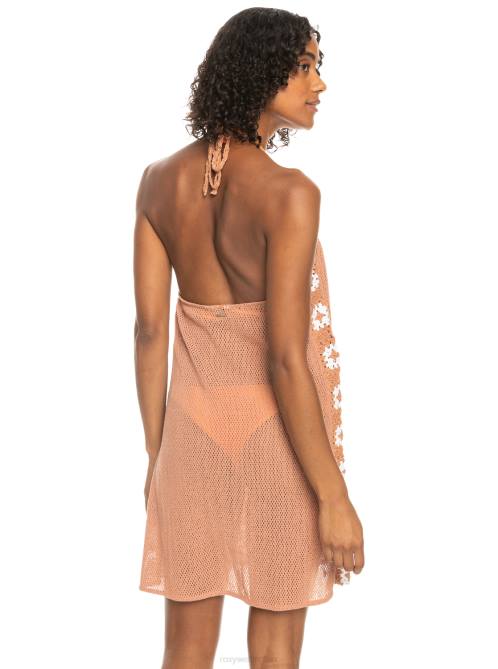 X4FH840 cork Fresh Sparkle Crochet Dress Women Roxy | Cover Ups