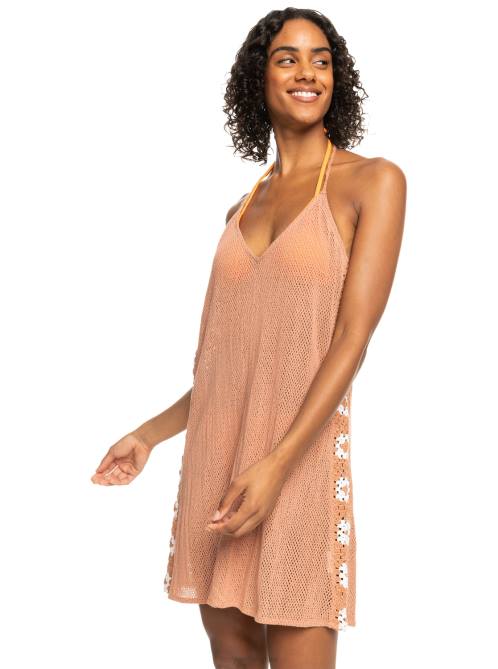 X4FH840 cork Fresh Sparkle Crochet Dress Women Roxy | Cover Ups