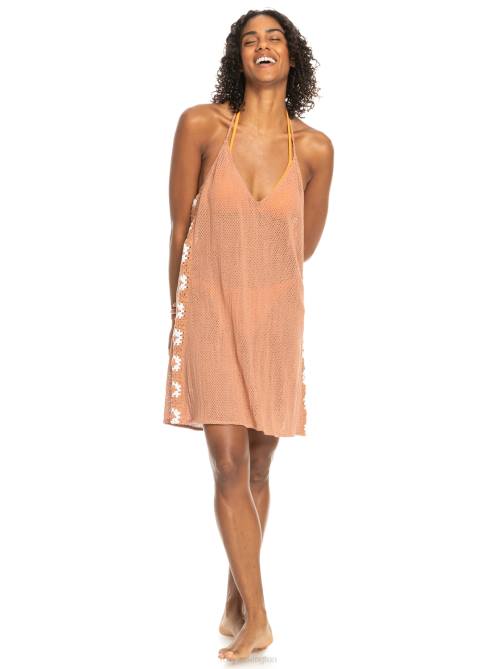 X4FH840 cork Fresh Sparkle Crochet Dress Women Roxy | Cover Ups