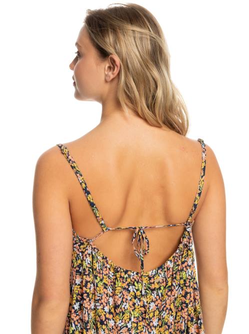 X4FH870 mood indigo ditsy love Summer Adventures Mini Dress Women Roxy | Cover Ups
