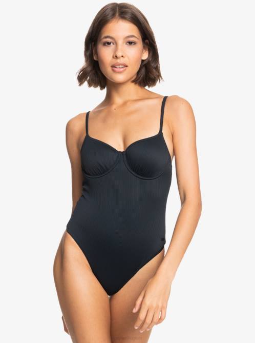 X4FH739 anthracite Love The Muse One-Piece Swimsuit Women Roxy | One Pieces