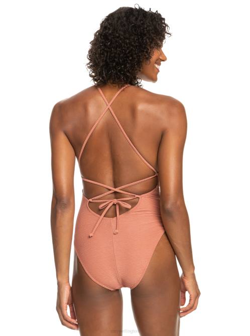 X4FH846 cedar wood Coconut Crew One-Piece Swimsuit Women Roxy | One Pieces